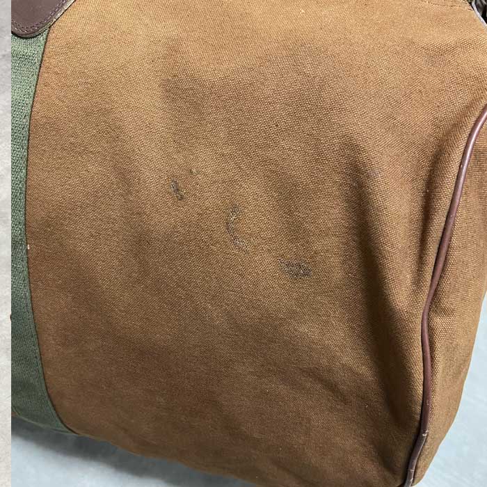 80'S LL Bean キャンバス/レザー ダッフルバッグ ブラウン USA製 90s L.L.Bean キャンバス ダッフルバッグ 茶 - Sixpacjoe Web Shop