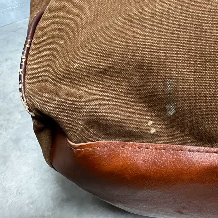 80'S LL Bean キャンバス/レザー ダッフルバッグ ブラウン USA製 90s L.L.Bean キャンバス ダッフルバッグ 茶 - Sixpacjoe Web Shop