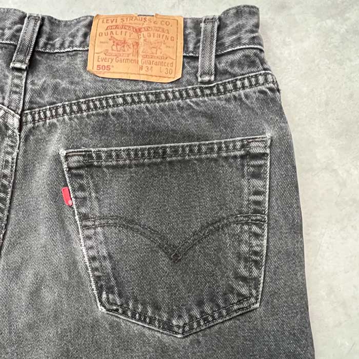 90's Levi's 505 BLACK JEANS MADE IN CANADA W34L30 90年代 リーバイス 505 ブラック