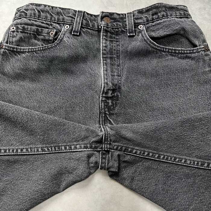90's Levi's 505 PIECE-DYEING BLACK JEANS MADE IN USA W34L34 90年代
