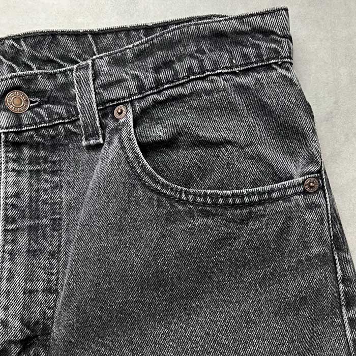 90's Levi's 505 PIECE-DYEING BLACK JEANS MADE IN USA W34L34