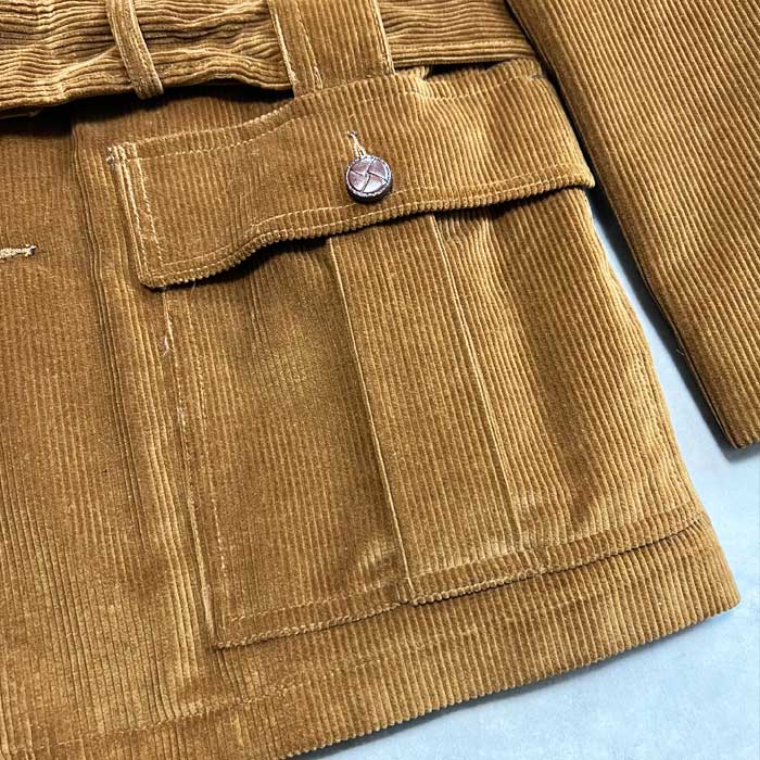 70's CAMPUS Norfolk Couduroy Jacket Dead Stock Size 40 Made in USA