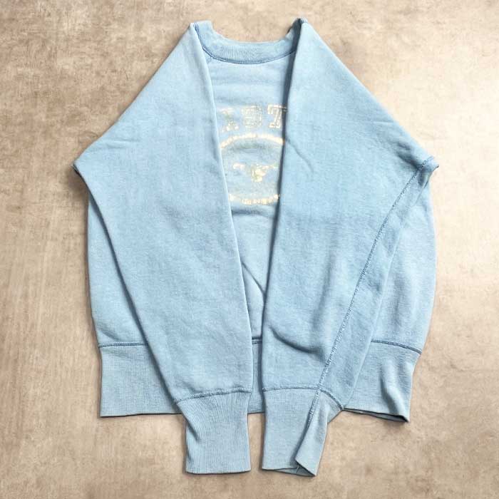 VINTAGE 60's CHAMPION RUNNER TAG RAGLAN COLLEGE PRINT SWEAT