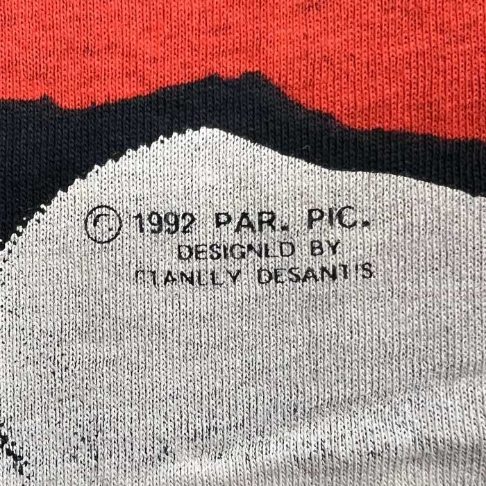 90'S WAYNE'S WORLD ALL OVER PRINT T-SHIRT Made in USA BLACK/XL 90