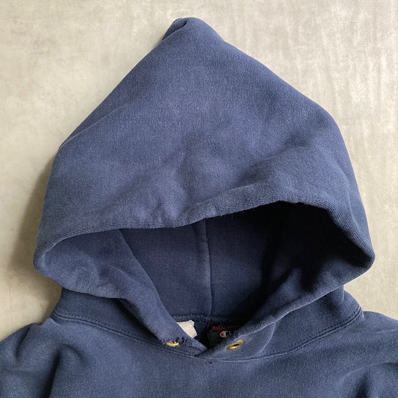 80's CHAMPION×ABERCROMBIE&FITCH Reverse Weave Parka NAVY/L Made in