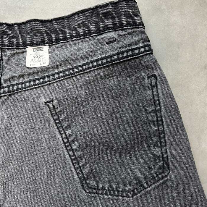 90's Levi's 505 BLACK JEANS MADE IN USA W34L30 90ǯ ꡼Х 505 ֥å ǥ˥  ꥫ