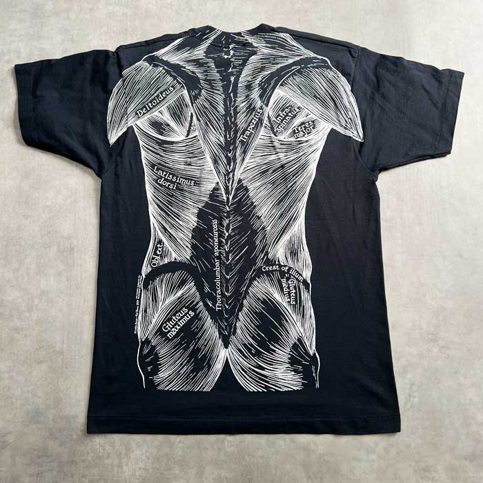 90'S LESLIE ARWIN PAT BOVA ANATOMY T-SHIRTS BLACK/L Made in