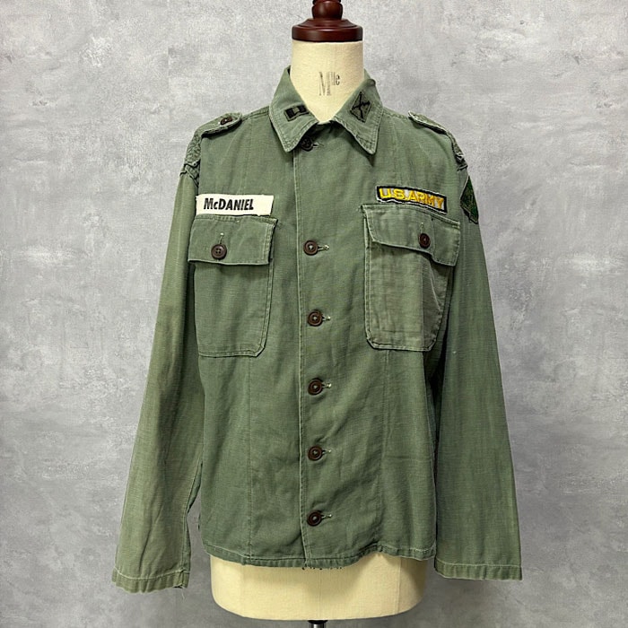 40〜50年代 US ARMY ユーティリティシャツ Sサイズ 50s US ARMY 1st Utility Shirts 50年代 ユーティリティシャツ