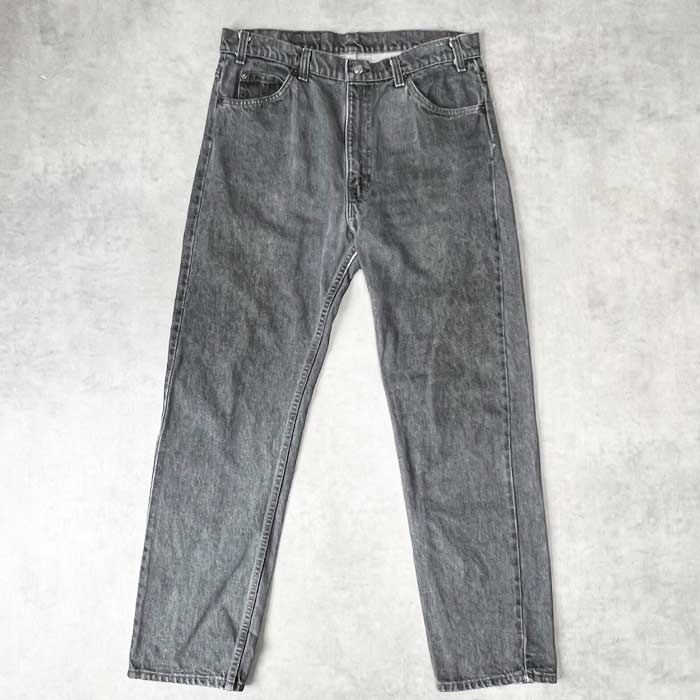 90's Levi's 505 YARN-DYED BLACK JEANS MADE IN USA W36L30 90ǯ ꡼Х 505  ֥å ǥ˥  ꥫ