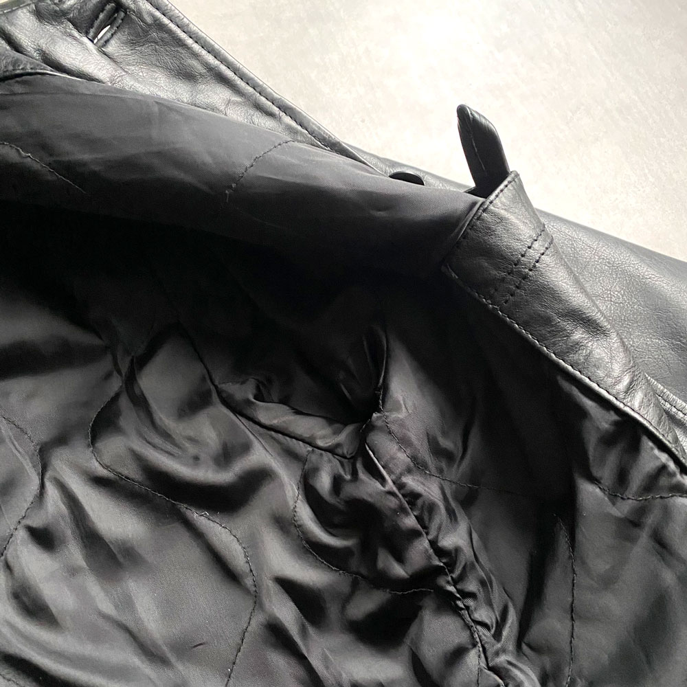 90's GAP LEATHER CAR COAT BLACK/M ɥåס쥶 