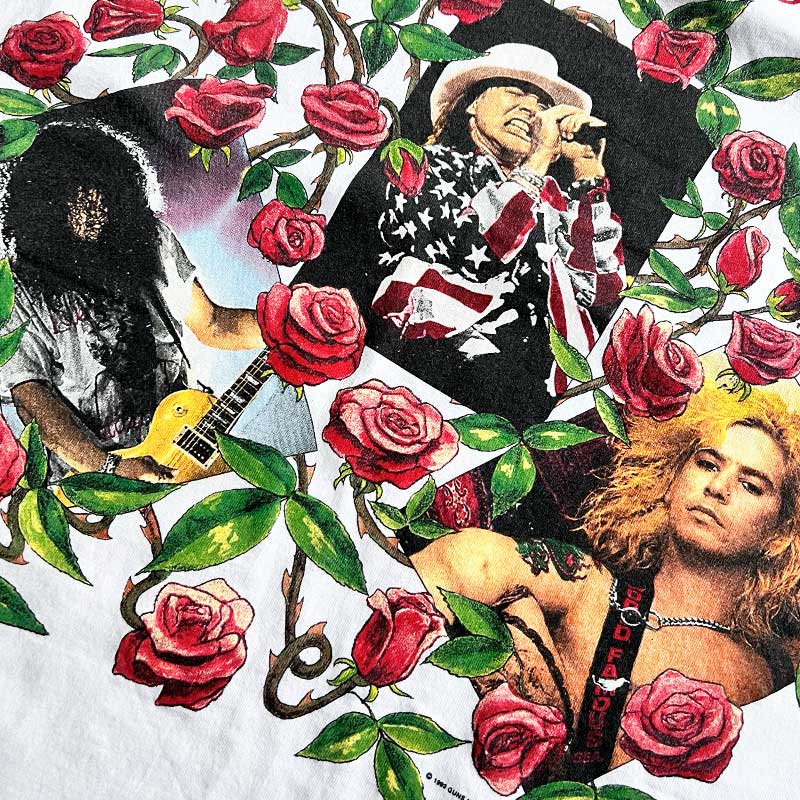 1989年ガンズアンドローゼズ TシャツUSE TO LOVE HER USA製 1989 Guns N Roses Used to Love Her LIES Vintage Tour Band
