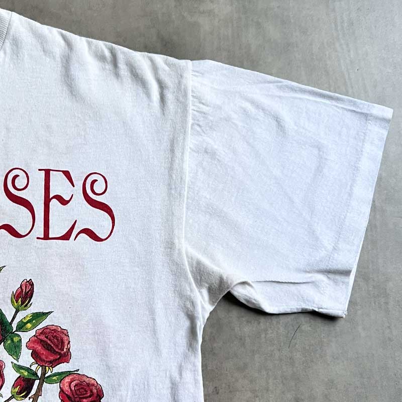 90's GUNS'N ROSES 93'World Tour T-Shirts XL/WHITE Made in USA 90