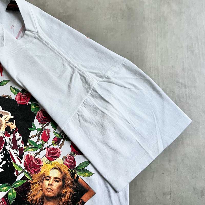 90's GUNS'N ROSES 93'World Tour T-Shirts XL/WHITE Made in USA 90