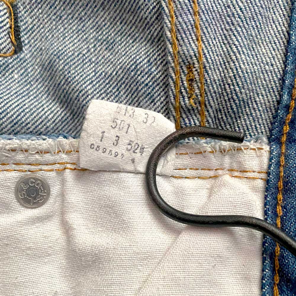 80's LEVI'S 501 DENIM PANTS RED LINE Made in USA/W38L31 80年代