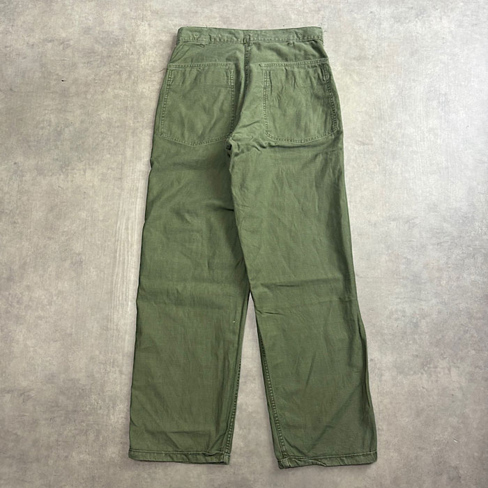 60's U.S.ARMY BAKER PANTS SIDE ADJUST OG-107 SMALL 60年代