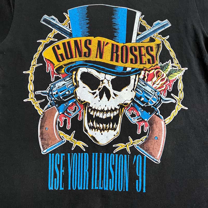 GUNS N ROSES USE YOUR ILLUSION 91 Tシャツ Use Your Illusion '91-92 Tie Dye Tour T-Shirt - Guns N