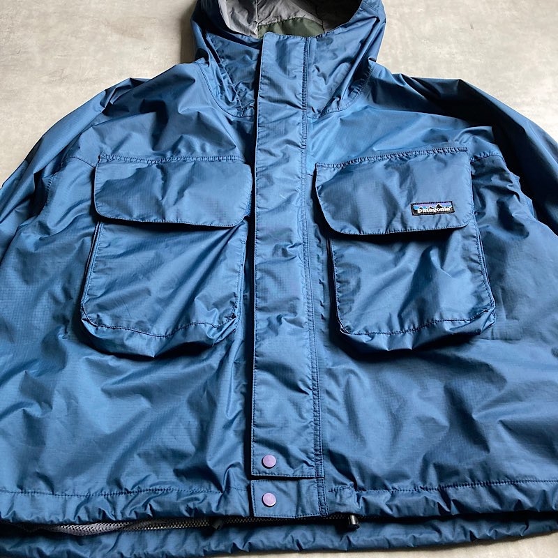 2001 PATAGONIA Deep Wading Jacket NAVY/XL 2001年製 パタゴニア