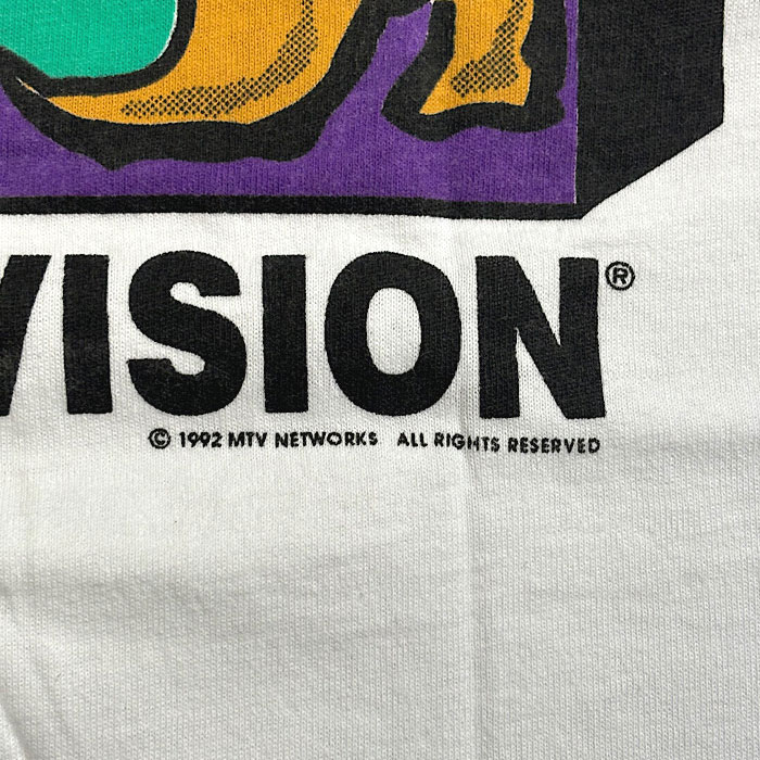 90's MTV T-Shirts Made in USA WHT/L 90年代 MTV Tシャツ アメリカ製