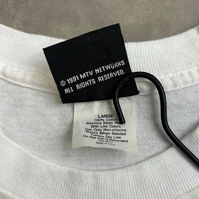 90's MTV T-Shirts Made in USA WHT/L 90年代 MTV Tシャツ