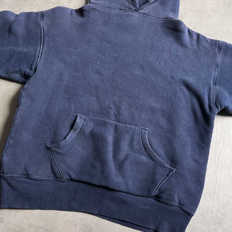 50-60'S Double Face Wing Foot Back-Print Hooded Sweat Shirt NAVY