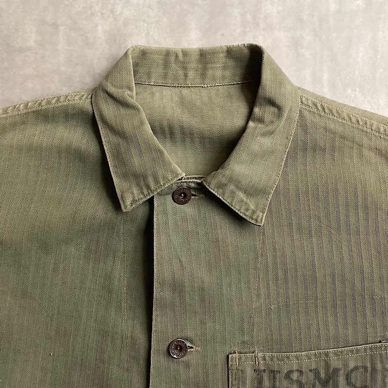 40's U.S.M.C P-41 HBT Jacket 身幅58cm 40年代 アメリカア海兵隊 P-41