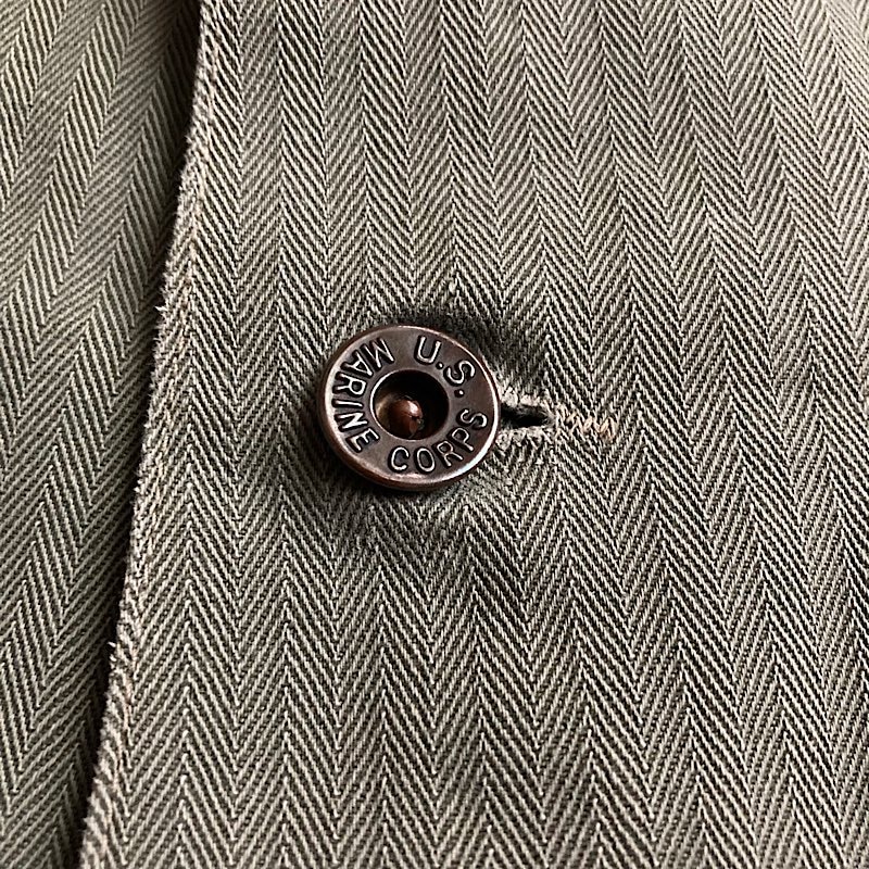 40s USMC P41 ヘリンボーンhb 40'S USMC P-47 HBT Utility Jacket 40年代 アメリカ海兵隊 P-47