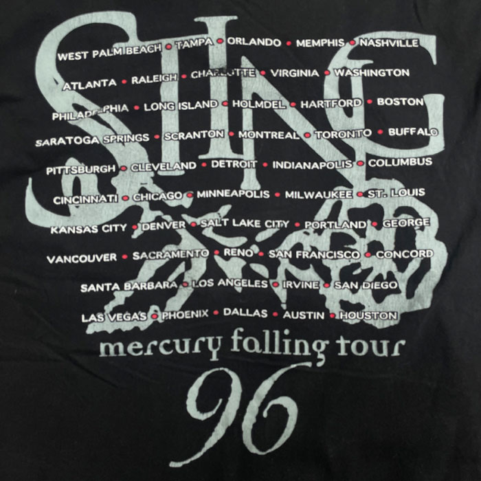 90's STING TOUR T-Shirts Made in USA 90年代 スティング ツアー T