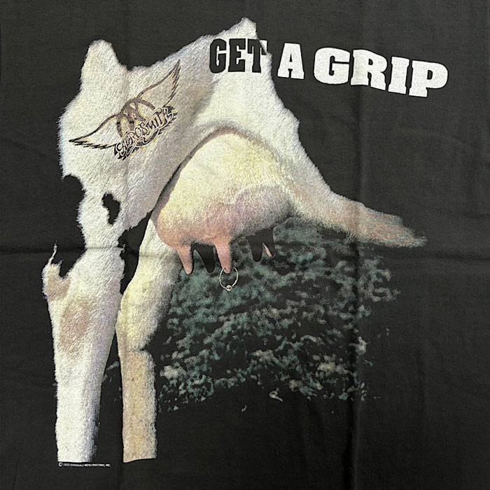 Aerosmith Get A Grip 93 – Débardeur Officiel Rock Band Vintage, 100% Authentique Bravado, Coupe Classique