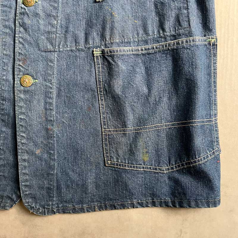 40'S OSHKOSH Denim Chore Jacket 40年代 オシュコシュ デニム チョア