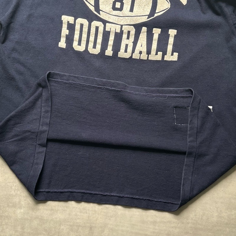 80'S CHAMPION Fooball T-Shirts Made in USA NAVY/XL 80年代