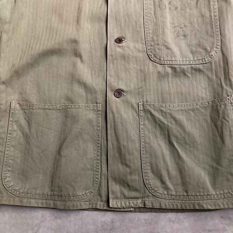 40's U.S.M.C P-41 HBT UTILITY Jacket 身幅58cm 40年代 アメリカ海