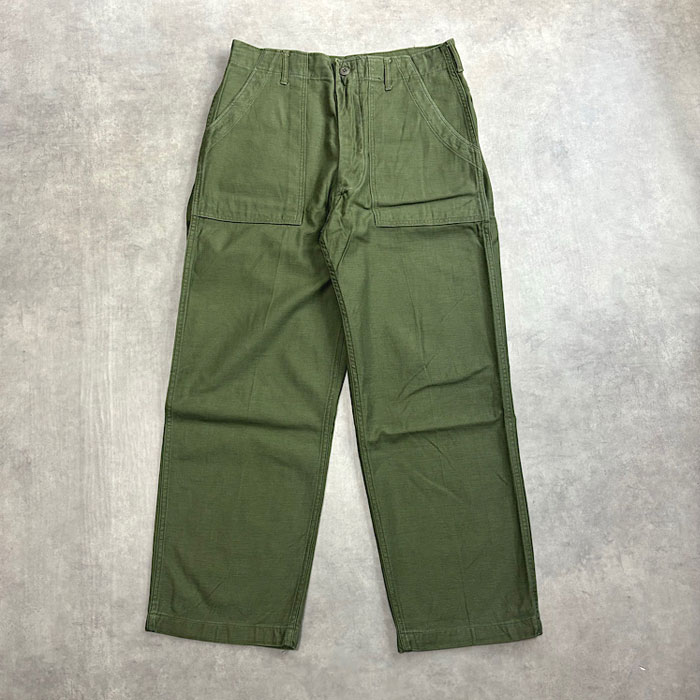 60's U.S.ARMY Baker Pants Botton Fly OG-107 W34L29 60年代