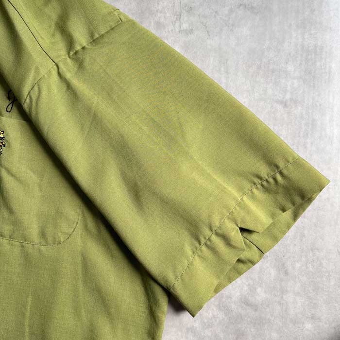 VINTAGE 60'S KING LOUIE BOWLING SHIRTS GREEN/M ヴィンテージ 60年代