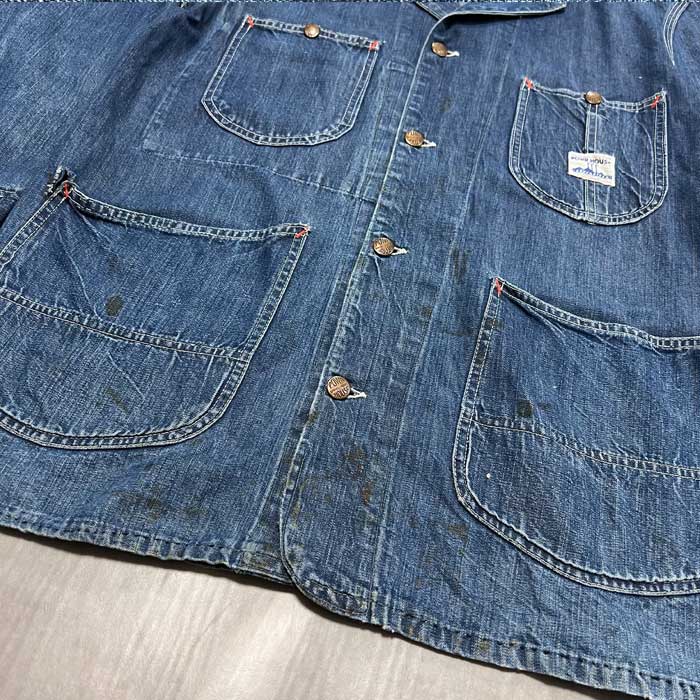 VINTAGE 50'S POWR HOUSE DENIM CHORE JACKET ヴィンテージ 50