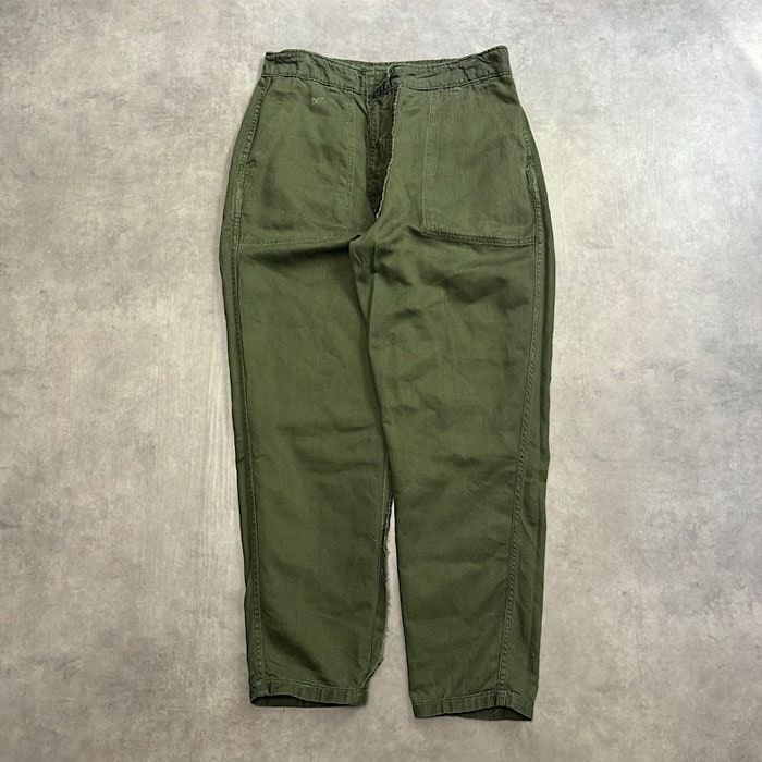 70's U.S.ARMY BAKER PANTS OG-107 W36L31 70年代 U.S.ARMY