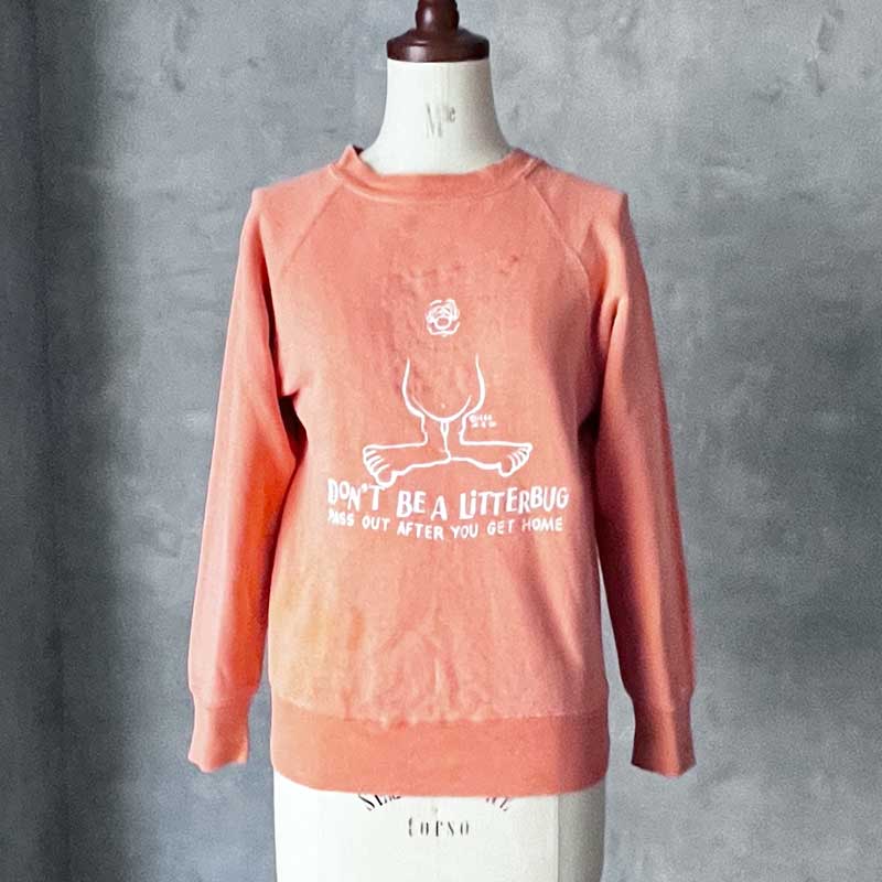 60's ヴィンテージ　スウェット モンスター 60'S MONSTER PRINT Vintage Sweat Shirts ORANGE 60年代