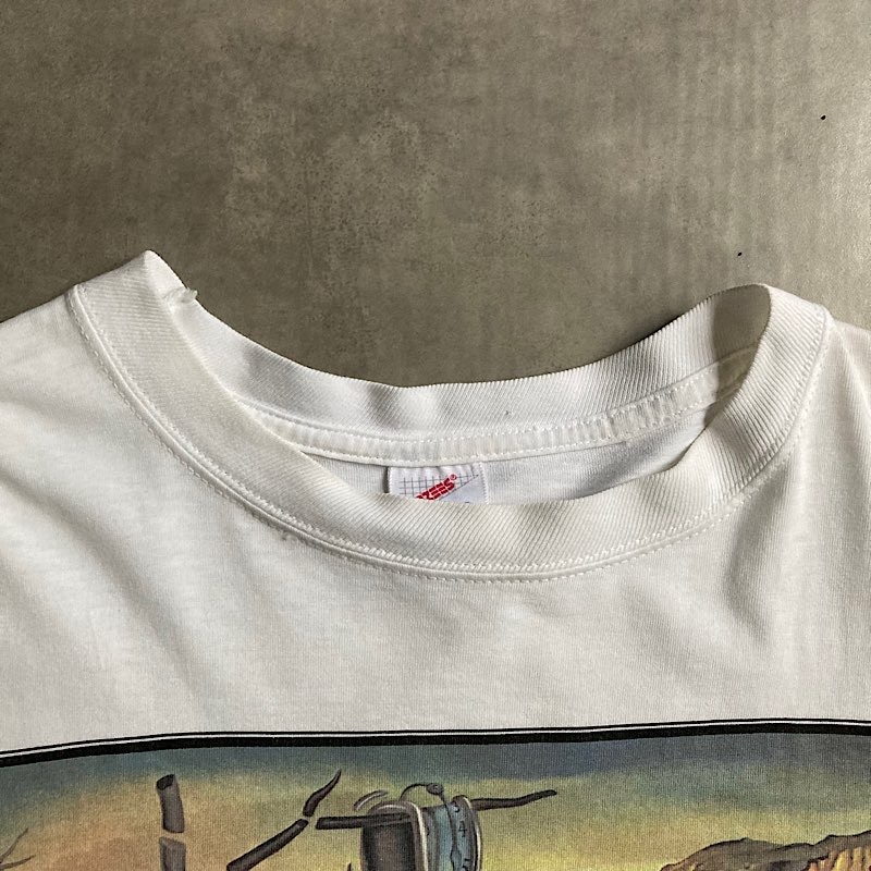 90's SALVADOR DALI ART T-shirts Made in USA WHITE/XL 90年代