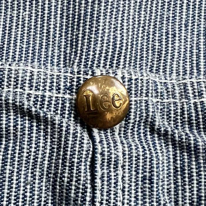 VINTAGE 60'S LEE 96-J PIN STRIPE CHORE JACKET 42/REGLAR