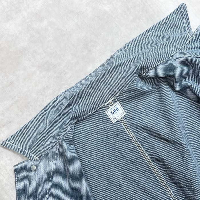 VINTAGE 60'S LEE 96-J PIN STRIPE CHORE JACKET 42/REGLAR