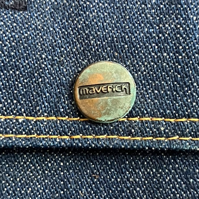 70'S MAVERICK 3JO3MJ Denim Jacket Dead Stock Made in USA SIZE/36