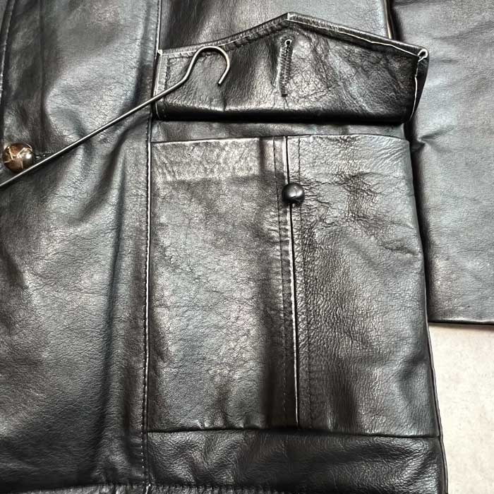 70'S JC Penney TOWN CRAFT Leather Coat BLACK/42 70年代 J.C.ペニー