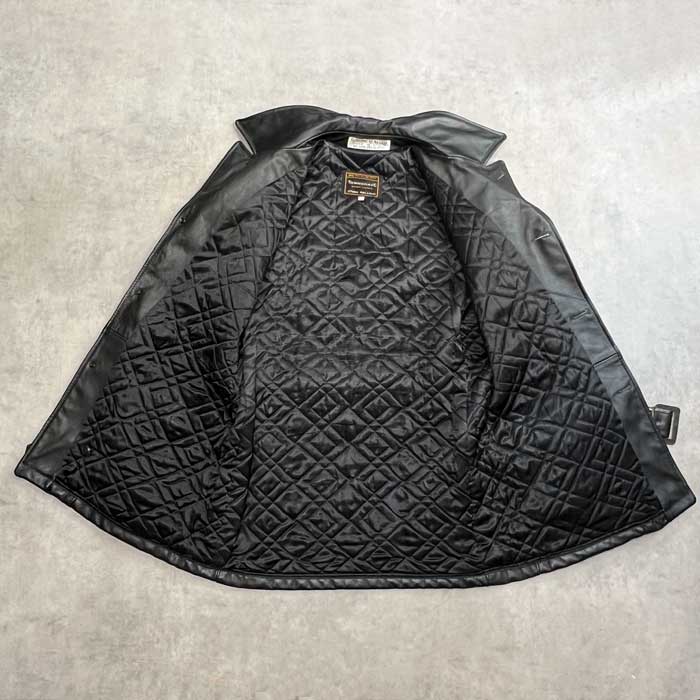 70'S JC Penney TOWN CRAFT Leather Coat BLACK/42 70年代 J.C.ペニー