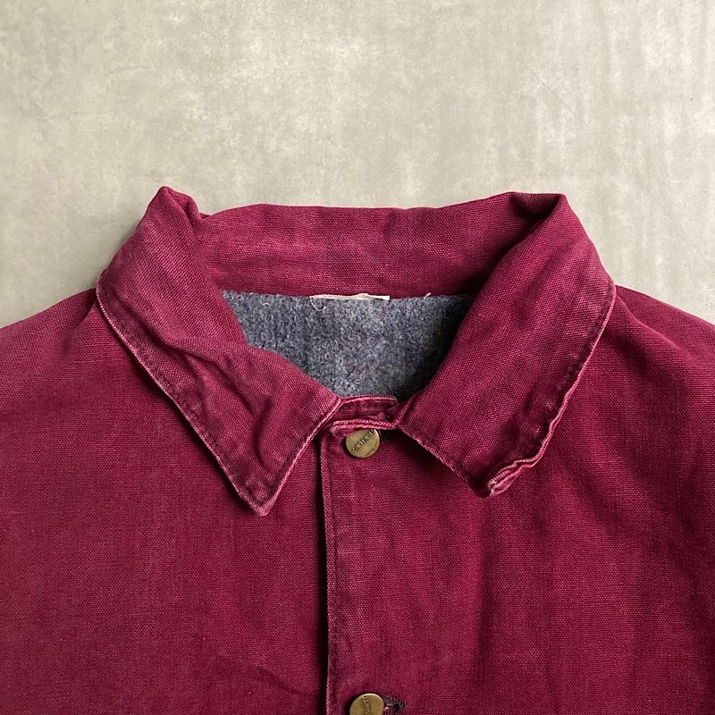 80-90's CARHARTT MICHIGAN CHORE JACKET RED 80～90年代 カーハート