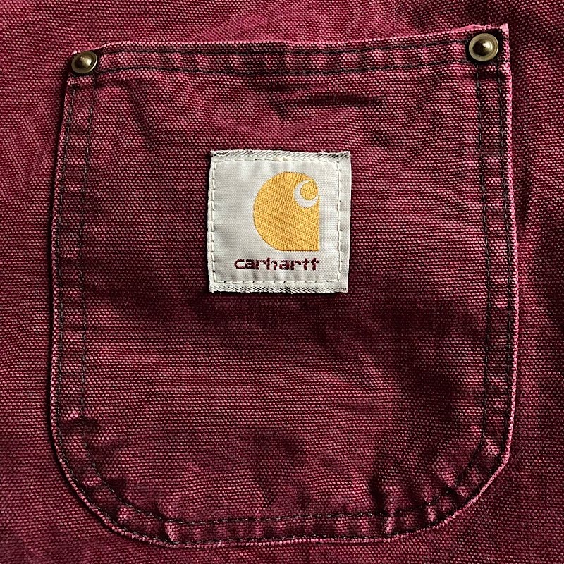 80-90's CARHARTT MICHIGAN CHORE JACKET RED 80～90年代 カーハート
