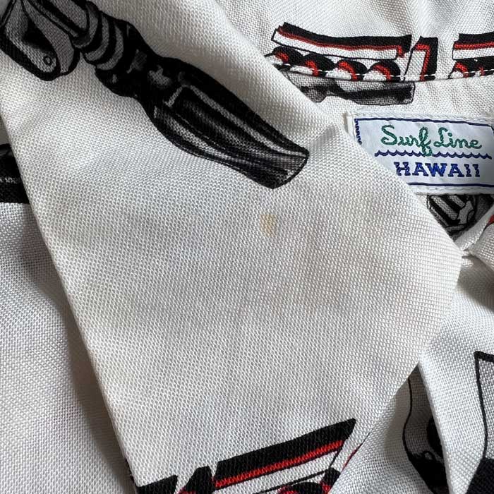SURF LINE HAWAII クラシックビンテージ Surf Line Hawaii Vintage Hawaiian Shirt 1980's Surf Beach