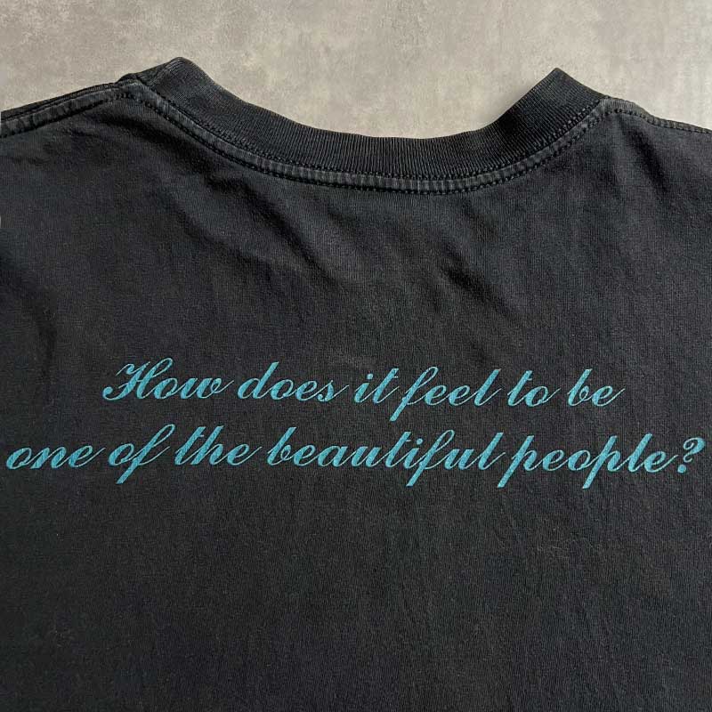 90'S MARILYN MANSON Beautiful People T-Shirts Made in USA BLACK/L