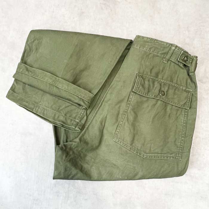 Early 60's U.S.ARMY Baker Pants Side Adjuster OG-107 W35L31 60年代