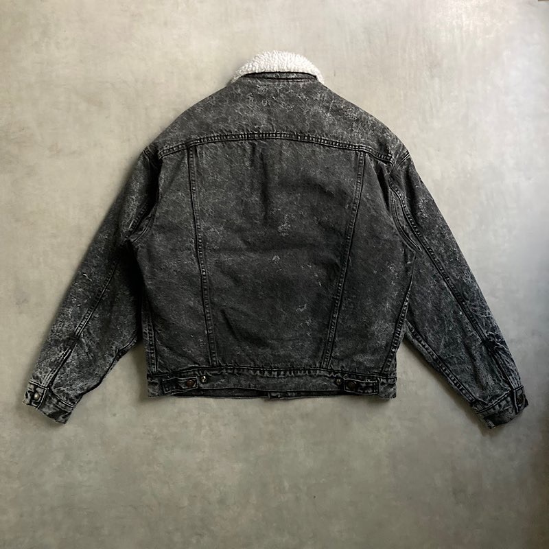 80's Levi's 70609-0253 Black Denim Jacket Made in USA 80年代