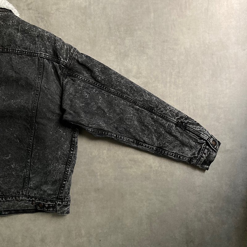 80's Levi's 70609-0253 Black Denim Jacket Made in USA 80年代