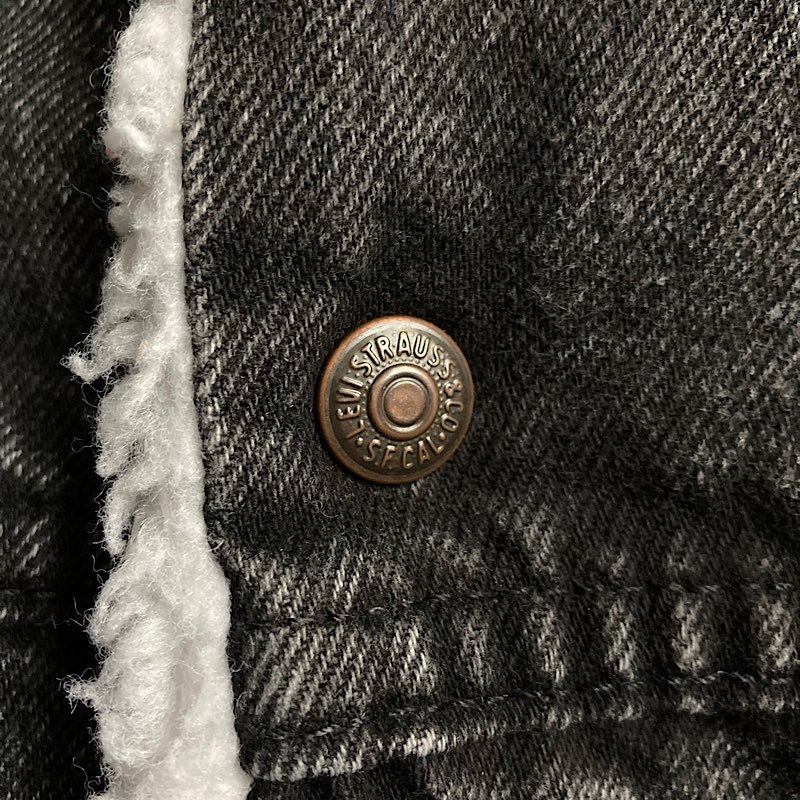 80's Levi's 70609-0253 Black Denim Jacket Made in USA 80年代